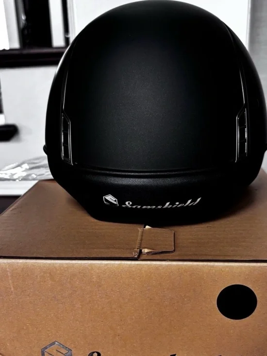 Samshield Women's Matte Black Equestrian Helmet New with tags - Picture 3 of 7
